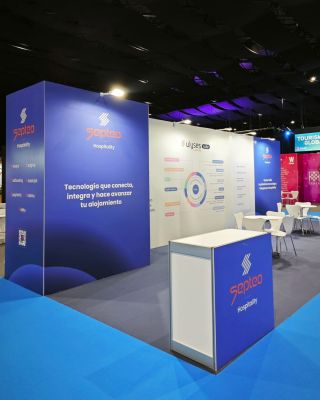 Diseño gráfico, stand TIS Septeo